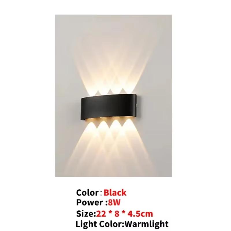LED Wall Lamp AC110V-220V Outdoor Motion Sensor Light Waterproof Wall Light Porch Garden Living Room Street Stairs Lighting