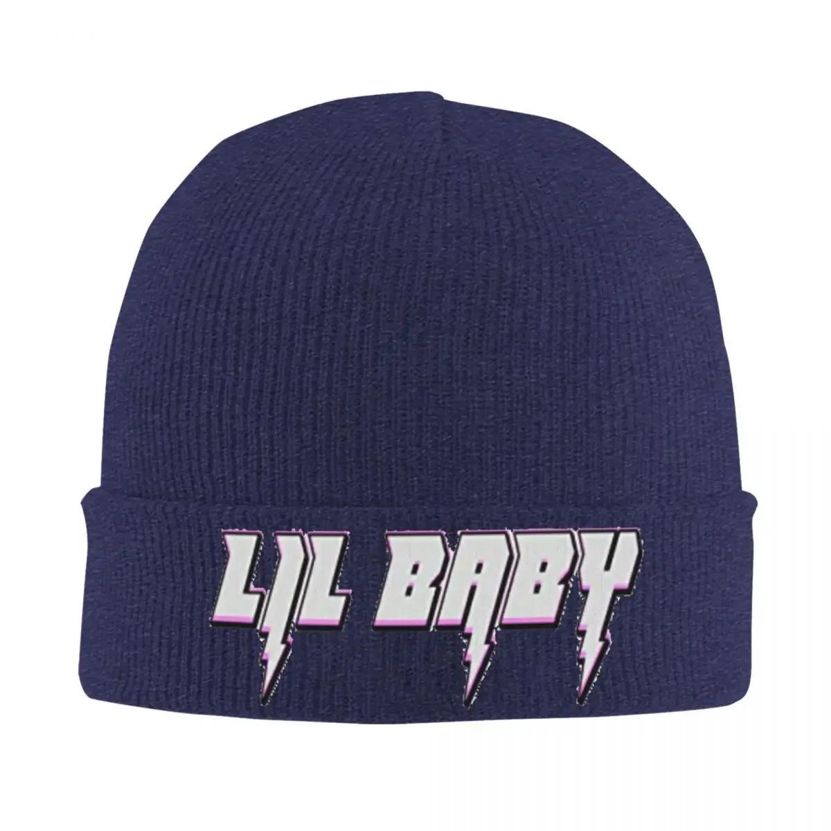 

Lil Baby Knitted Hat Womens Unisexs Skullies Beanies Winter Hat Acrylic Music Rapper s Warm Cap