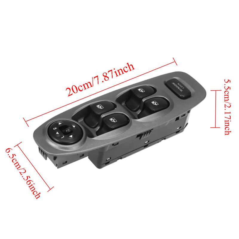 Car Power Window Switch Fit For Hyundai Accent MK II 1999-2006 93570-25020 11 P Master Power Window Switch Button