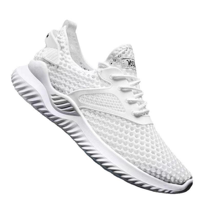 Large Mesh Summer Breathable Mesh Men's Shoes Fashion Light Casual Shoes Men's Hollow Lightweight Men's Shoes