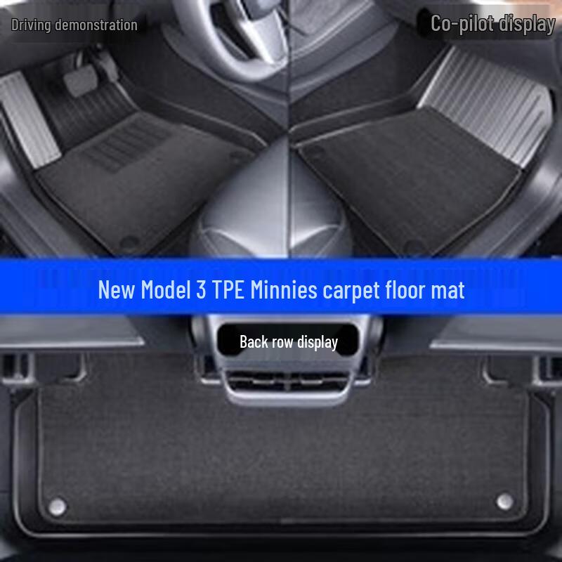 Aige Tesla Model 3 Highland TPE All-Weather Floor Mats