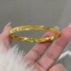 Gold-Plated Women's Cat's Eye Bracelet - Luxury, Long-Lasting Bangle with High-End Feel