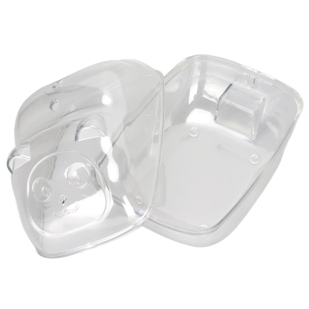 Hamster Badebox Transparent Großer Raum Auslaufsicher Cartoonform Hamster Sand Badezimmer für Kleintier