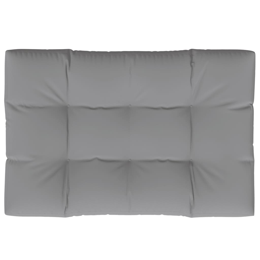Pallet Cushion Gray 120x80x12 cm Fabric