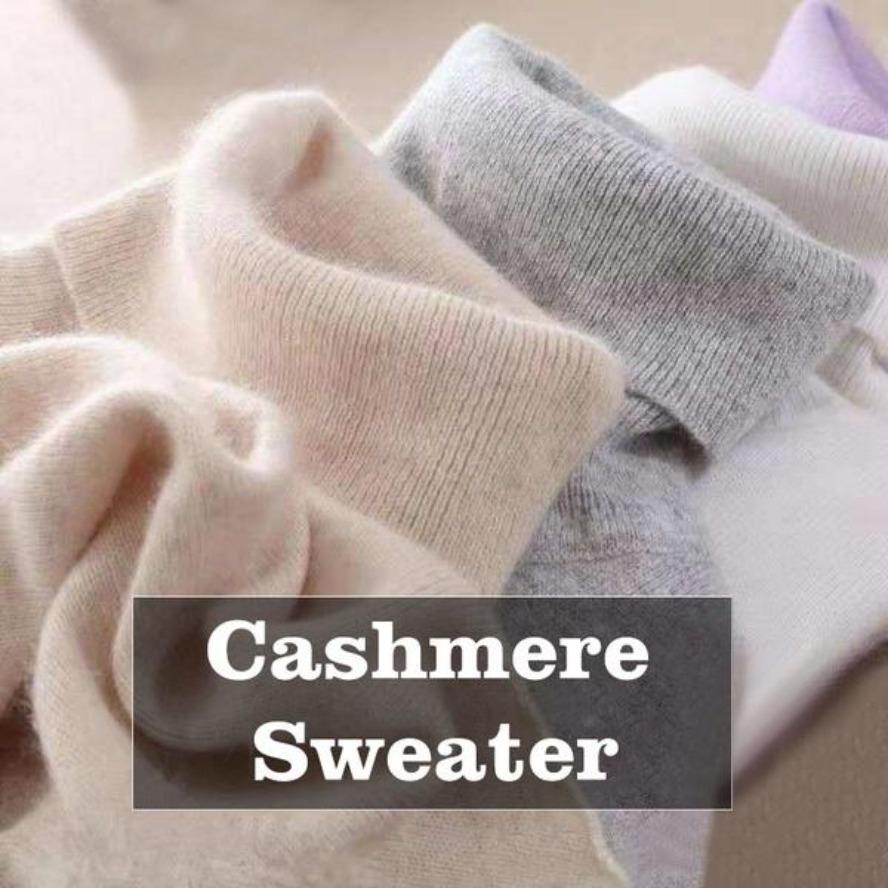 Pure Cashmere Wool Sweater Women Knitted Turtleneck Cashmere Pullover Elastic Turtleneck Knitted Sweaters