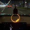 Car Retro Light Bulb Atmosphere Ambient Light Interior Rearview Mirror Pendant Decor Flat Acrylic Decoration Car Styling