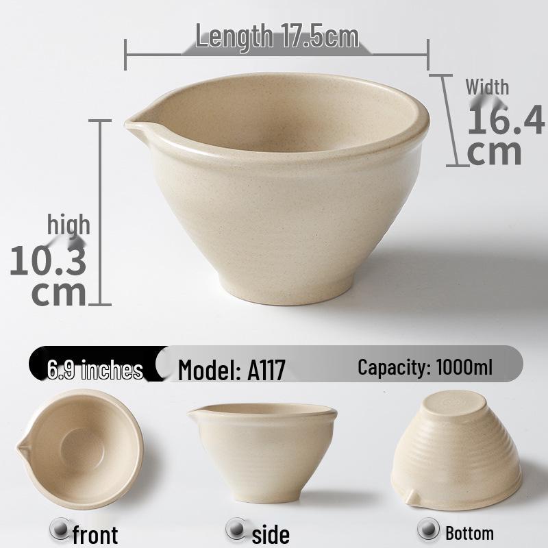 Melamine Pestle & Mortar for Mashing Ginger, Garlic, Chili, and Century Egg