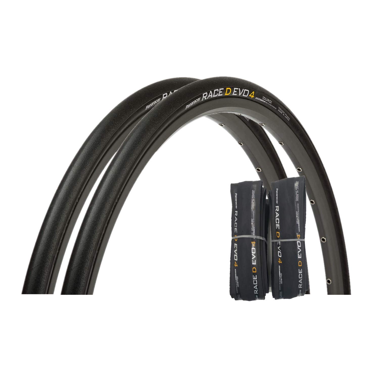 

Panaracer Clincher Tire x Race D Evo 4 Road Cross Long Simple Packaging Set of 2 [700 25C] F725-RCD-B4-2P Black/Black (For Bike, Bike/Road Race, чорний