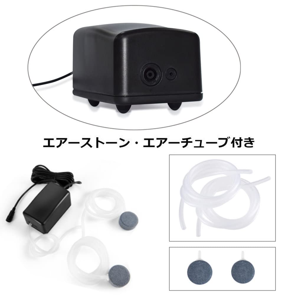 ORIGINCOM Solar-Powered Air Pump, Solar-Powered, DC10V 6W Panel, Powerful Power, Easy Installation, 0.8L/min Air Output, Includes Air Tube and 2 Air S