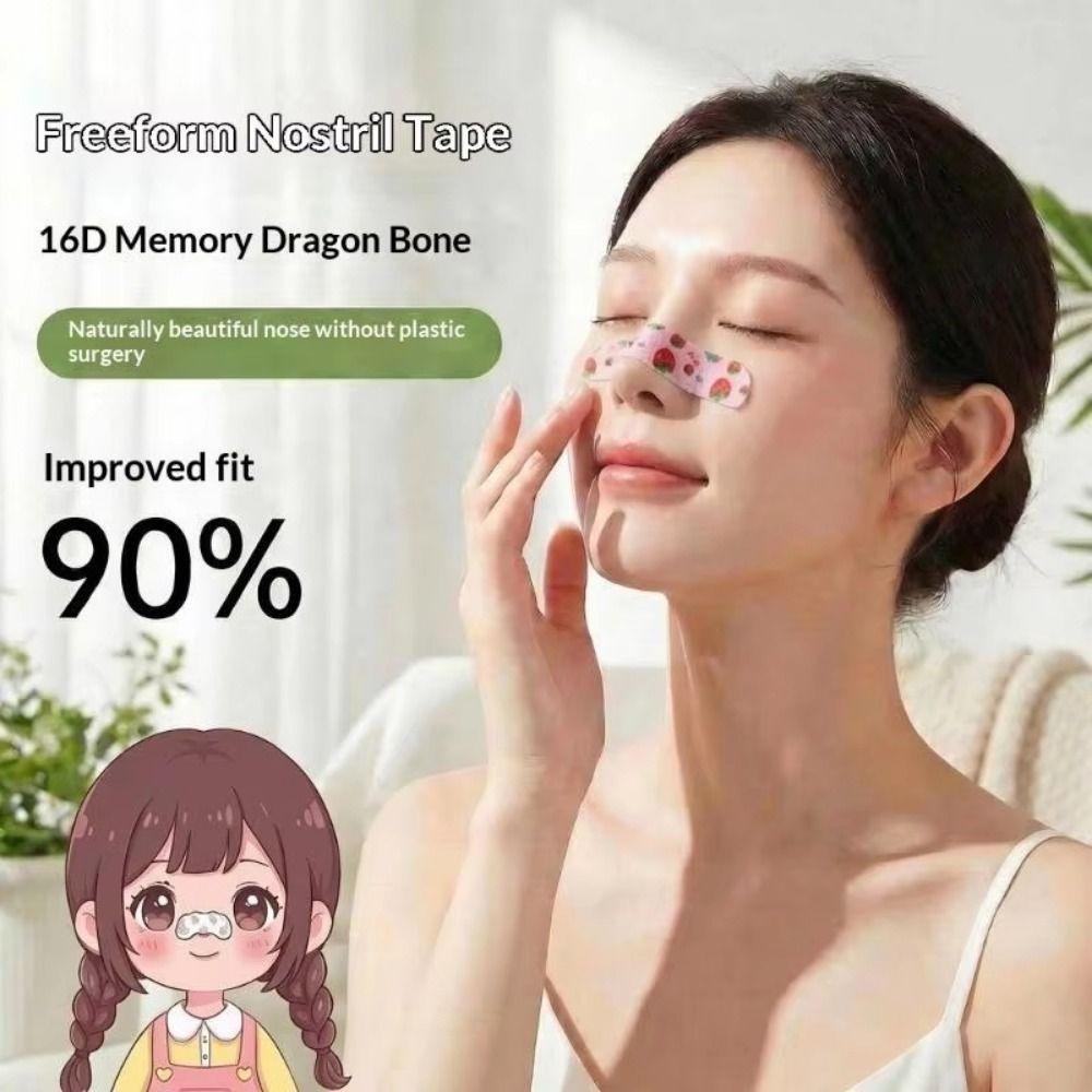 50Pcs Flexible Shaping Nose Shape Corrector Nose Shaping Stickers  External Support Fixation