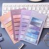 1pc/8pcs Gradient Color Index Sticky Notes with Adhesive Peel-off Index Tabs for Home Office Daily Use
