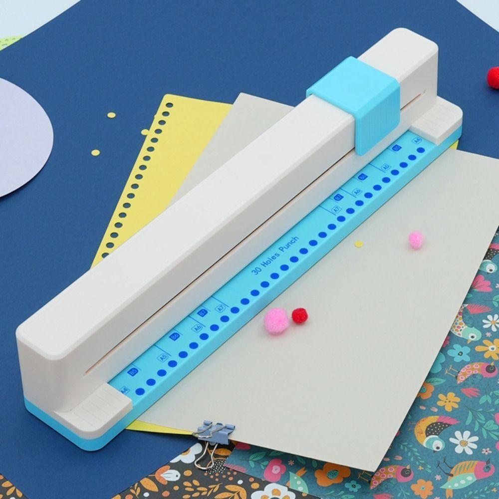 A4/B5/B6/B7 Universal Paper Punching Machine 30 Hole Manual Hole Punch Office Supplies