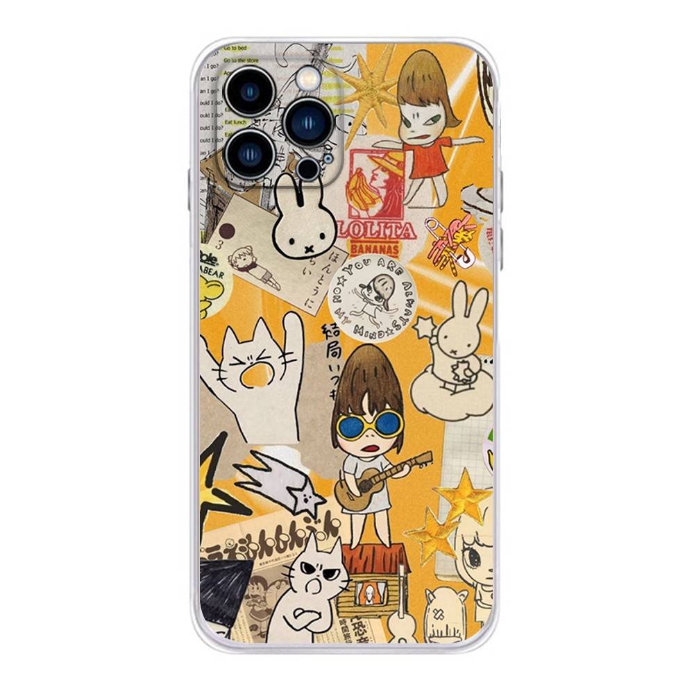 

Cute Y-Yoshitomo Nara Phone Case For iPhone 17,16,15,14,13,12,11 X,Plus,Pro,Max,XR,Plus,E,Mini Transparent Soft Cover iPhone16PROMAX