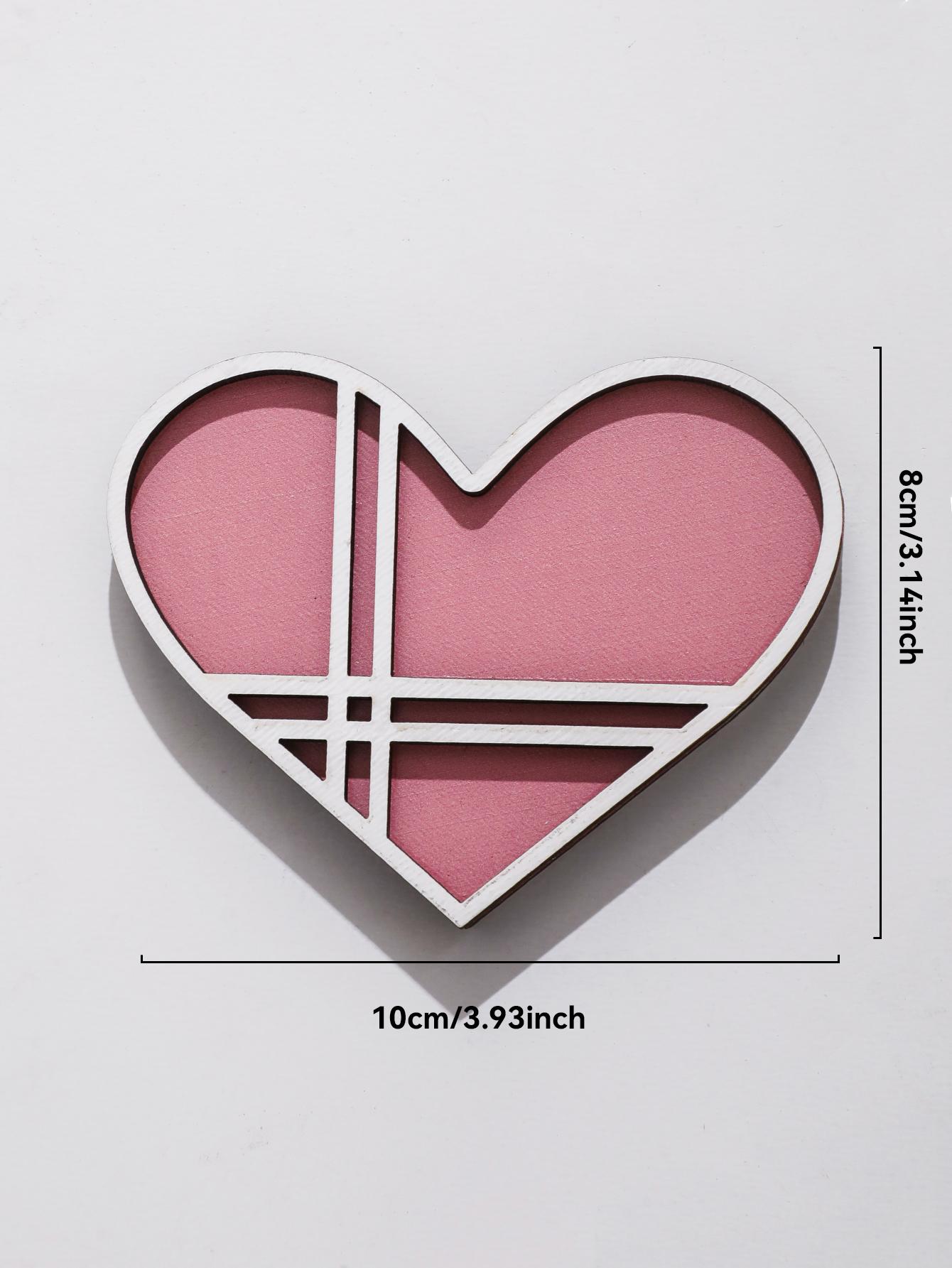 

Valentine s Day Heart Decor Wooden Table Ornaments with Flower Butterfly Design for Wedding Anniversary Romantic Home Party Gift