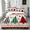 Christmas Tree Snowflake Duvet Cover Set Multi Size Quilt Cover Queen Size Bedroom Bedding Decoration Machine Washable Adult Boy Girl Bedroom