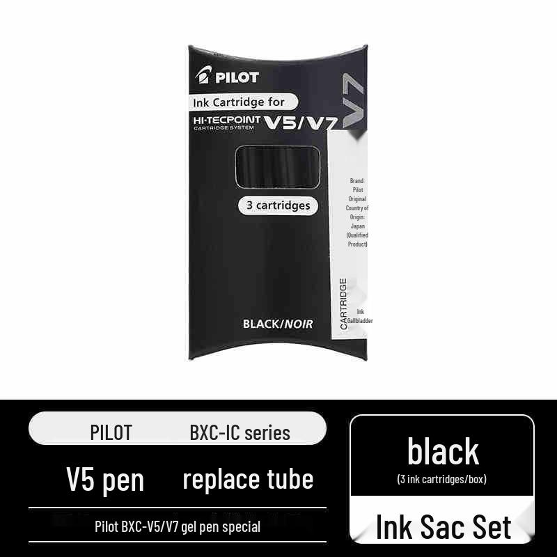 

Перезаправляемая шариковая ручка Pilot BXC-V5 с жидкими чернилами, игольчатый стержень, 0,7/0,5 мм 0.5/0.7mm