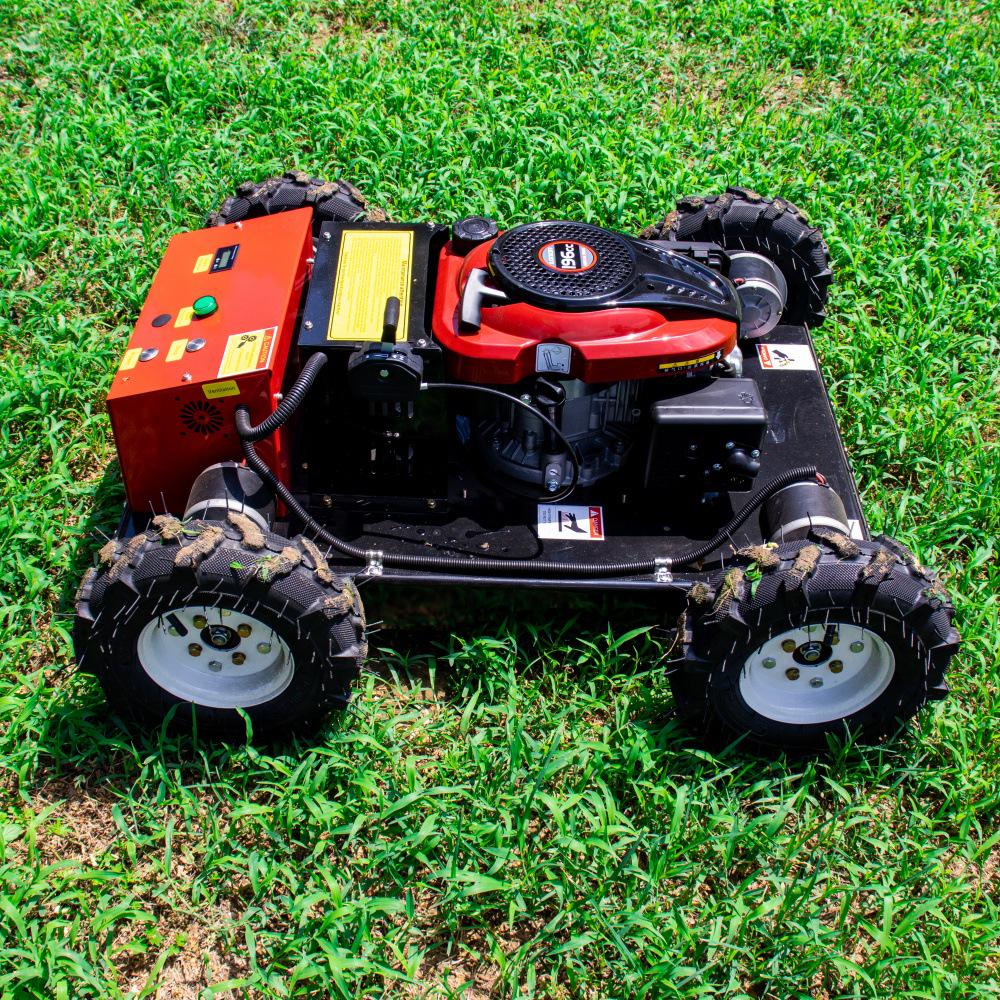 Hybrid Remote-Controlled Self-Propelled Lawn Mower and Grass Shredder