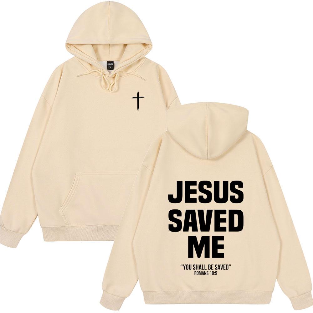 Christlicher Jesus hat mich gerettet Bibelvers Hoodies Männer Frauen Kleidung Mode Harajuku Stil Sweatshirts Fleece Lässig Sommerkleidung