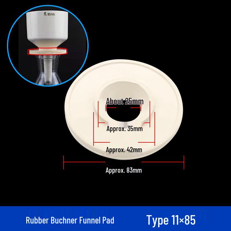 Multi-Size Ceramic Buchner Funnel: 60mm to 200mm Suction Filtration Funnel with Leak-Proof Filter