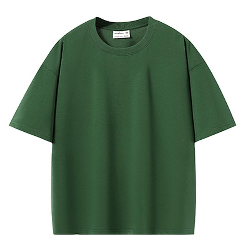 VEZFAA Damenmode Lässig Einfarbig Druck Sommer Frühling Kurzarm O-Ausschnitt Blusen & Hemden