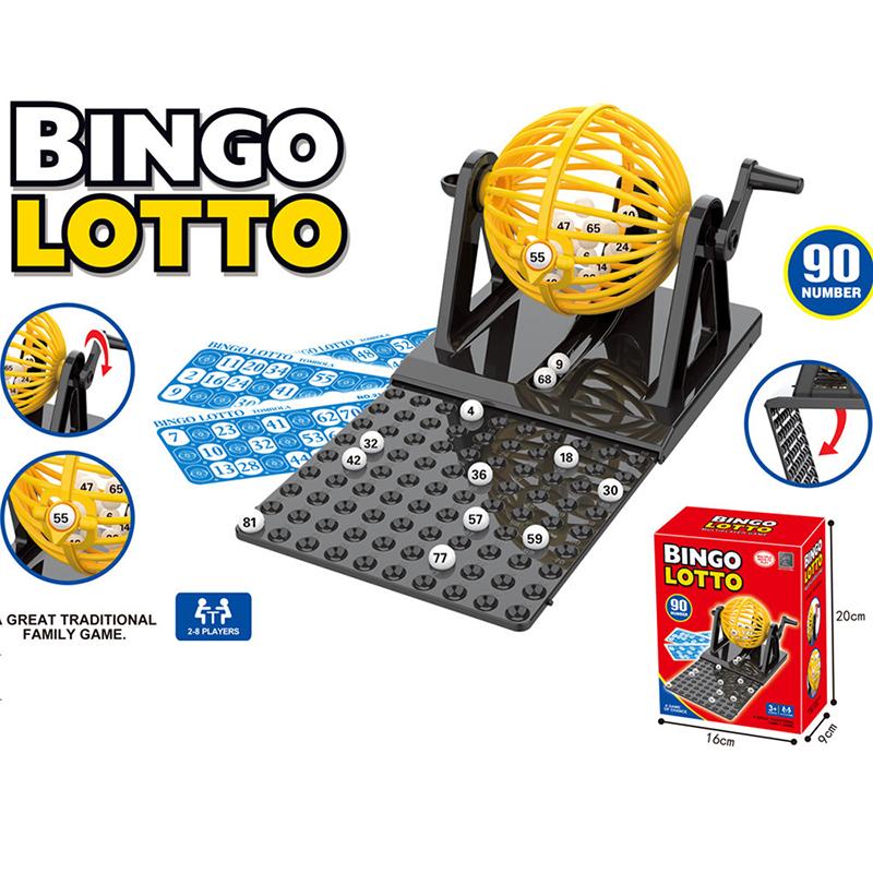 Bingo-brikker Leker Bingo-spillsett Lotteri-maskin Mini-brikker Voksenleke Late-som-lek Fest Bingo-spillmaskin Festrekvisitter