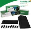 Pond Filter Bag Pump Barrier Bag Anti-Clogging Cube Filter Box Black Media Bag Pump Mesh Bag For Outdoor Water Fish Ponds (7"X 2 Pack)