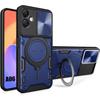 Samsung Galaxy A06 Case, Navy Blue Shockproof with Magnetic Holder and Camera Protection