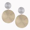 Fashion Pendant Size Round Circle Earrings Female Temperament Personality Color Matching Bump Earrings For Women Zircon Brincos
