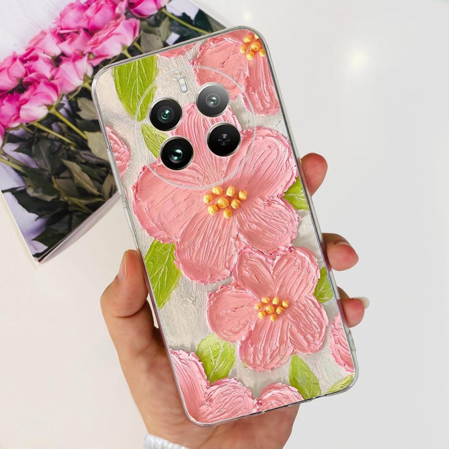 For Realme 12 Pro Plus Case Soft Clear TPU Silicone Phone Case For Realme 12 Pro Pro+ Cute Cartoon Shockproof Back Cover Fundas