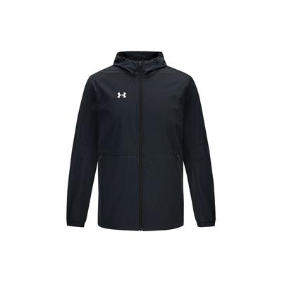 Fußballtraining und Spiel gewebte Langarm-Logo-Jacke Unisex Oberteile Schwarz 21600411-001