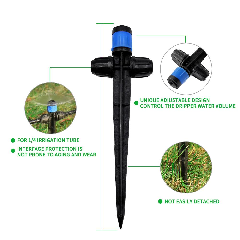 10/30Pcs Garden Sprinkler Dripper, 8-Hole All Round Scattering Watering Spikes for Plant Irrigation Supplies