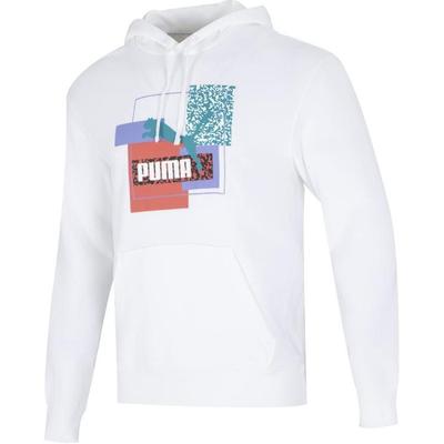 Puma Love Hanocă Cu Imprimare Logo Bărbați Topuri Alb 537851-02