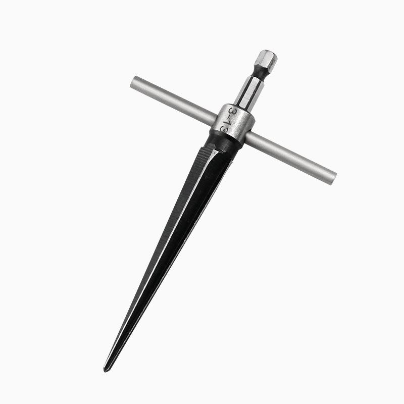 Newbie Taper Reamer 1/8-1/2'' (3-13mm) Wood Chamferer Hole Expander, 5-16mm Hex Shank for Woodworking