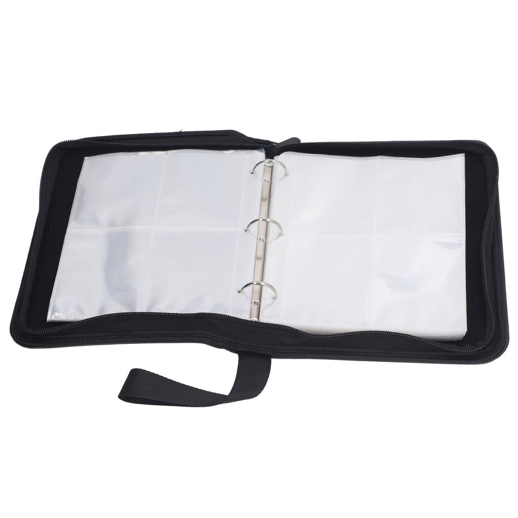 Sammelkartenordner 4 Fächer 50 Klarsichthüllen Reißverschluss verhindert Knicken Sammelkartenalbum