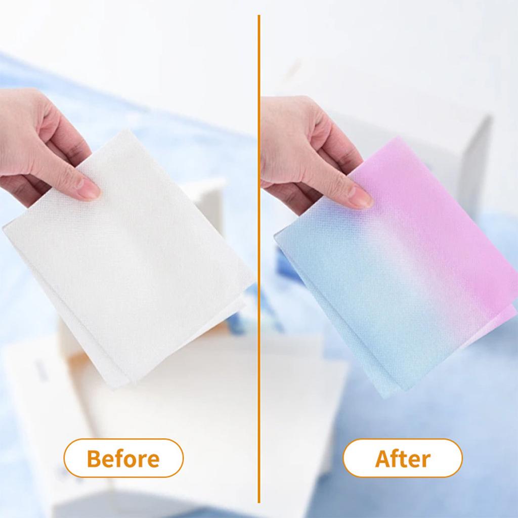 Color-mixing And Non-staining Laundry Sheets Allow For Mixed Washing To Prevent Color Loss