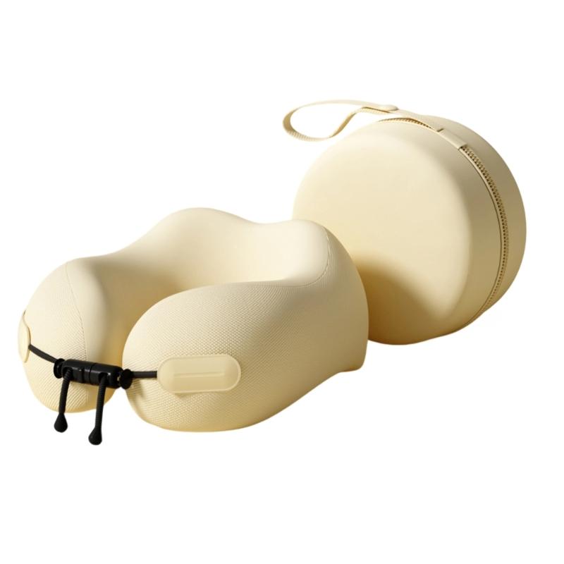 Nackenkissen für Reisen, Reise-Nackenkissen für Flugzeuge Memory-Schaum Reisekissen für Flug Kopfstütze Schlaf, Tragbar