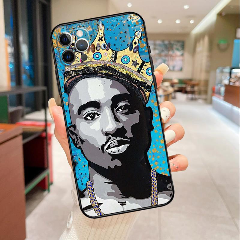 Rapper T-Tupac Shakur Phone Case For iPhone 17 16 15 14 13 12 11 Pro Max mini 16 Plus 16e 17 Air Protective Cover