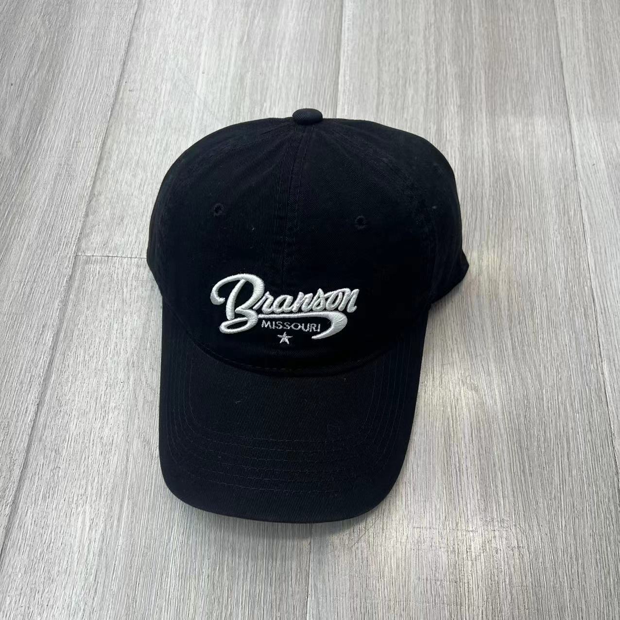 

Бейсболка с трехмерной вышивкой, женская, с загнутыми полями, бренд Tide, мягкий верх, спортивная, солнцезащитная, универсальная, мужская M（56-58cm） чёрный