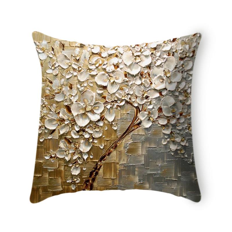 European Style Home Furnishing Linen Short Plush Cushion Pillow Case