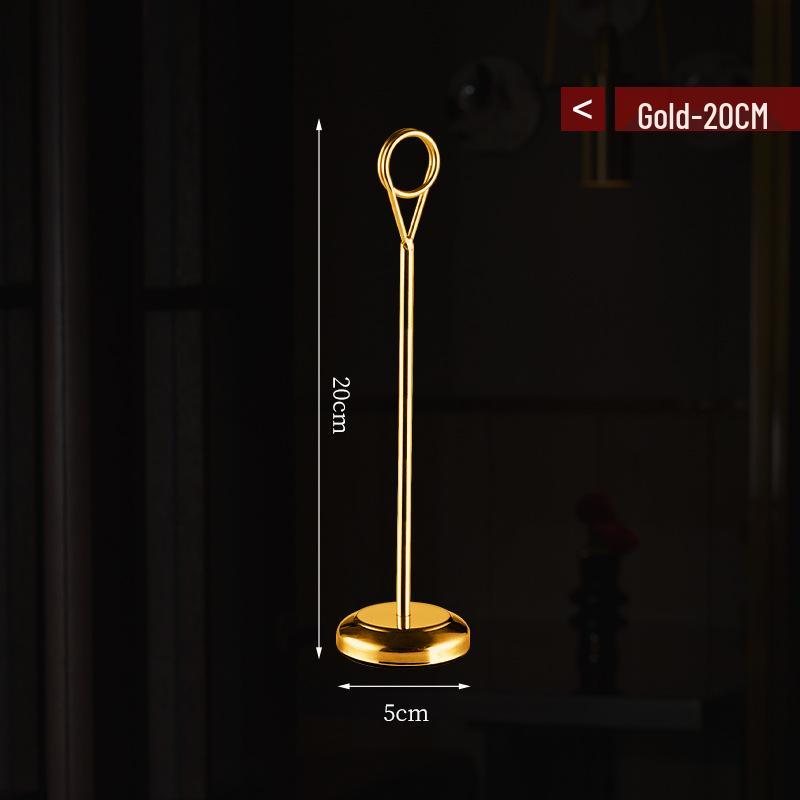 Stainless Steel Table Card Holder - Menu, Seat Number, Business Card Clip for Restaurant, Wedding, Banquet, Hotel.