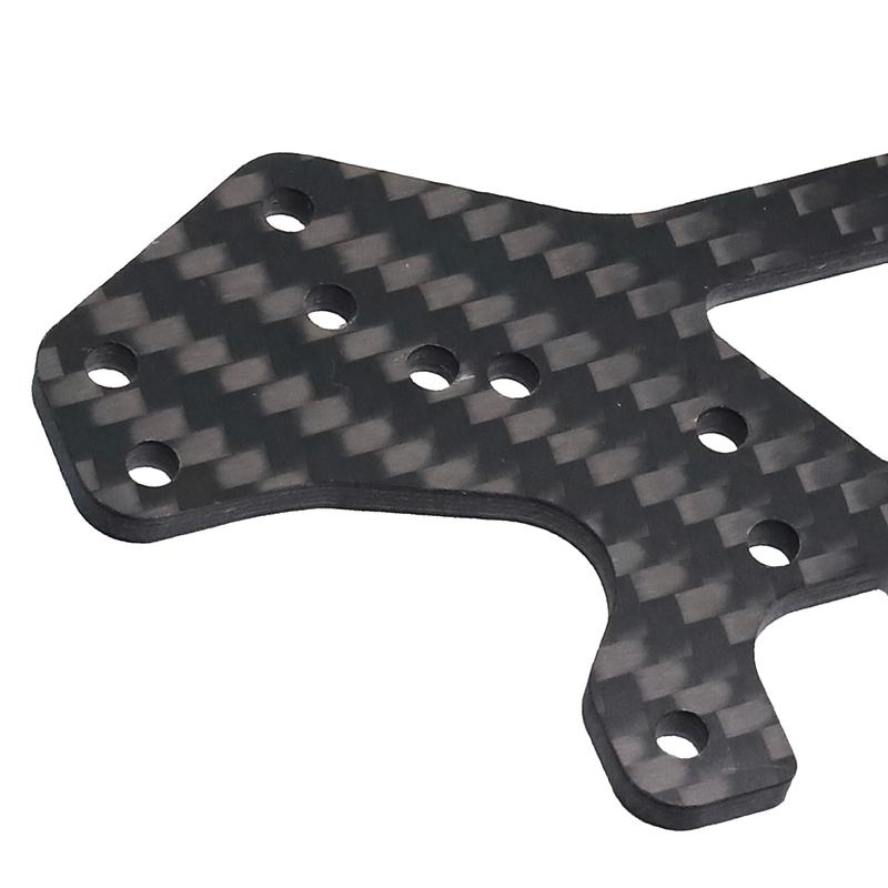 Carbon Fiber Shock Tower Plate for MJX Hyper Go 10303 10304 – Front & Rear Suspension Upgrade for 1/16 RC Car