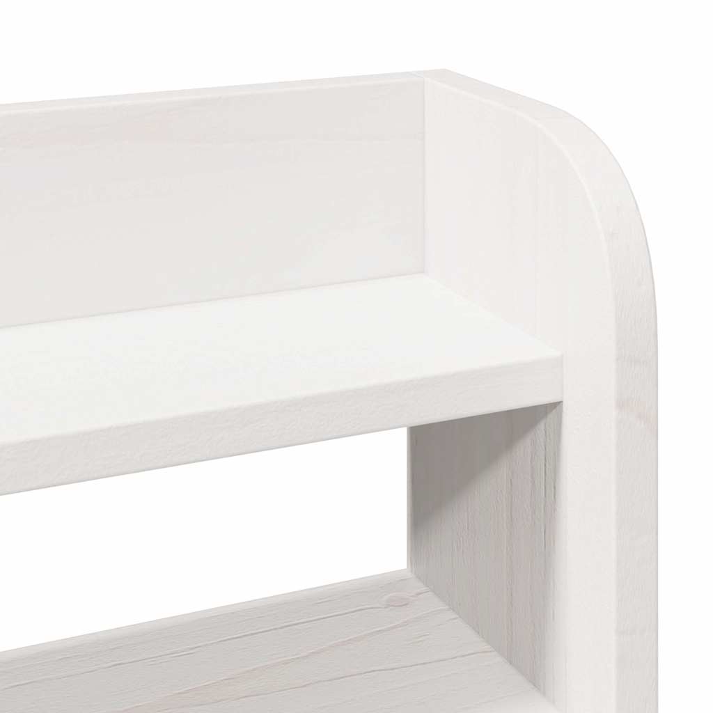 Solid Wood Bed without Mattress White 135 x 190 cm Pine Wood
