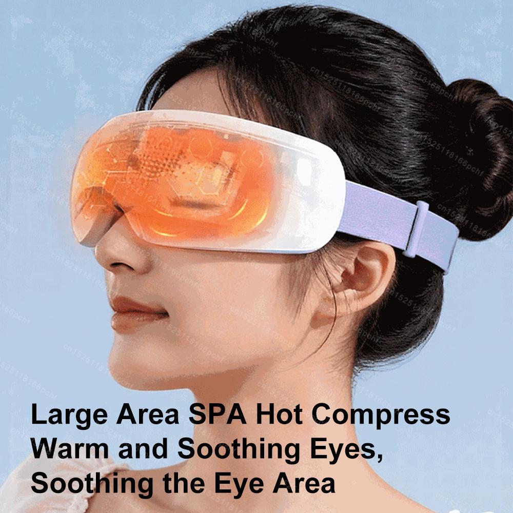 New Intelligence Electric Eye Massager Device for Warm Points Vibration Massager Soothing Relief Fatigue Dry Eyes Acupressure Relaxation Sleep Improve