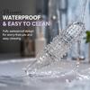Durable One Piece Molded Toy Large Clear Silicone Dildo, Realistic Sex for Men Sensory Grain Texture Stroker Women, BDSM Beginner Training Tool, Adult