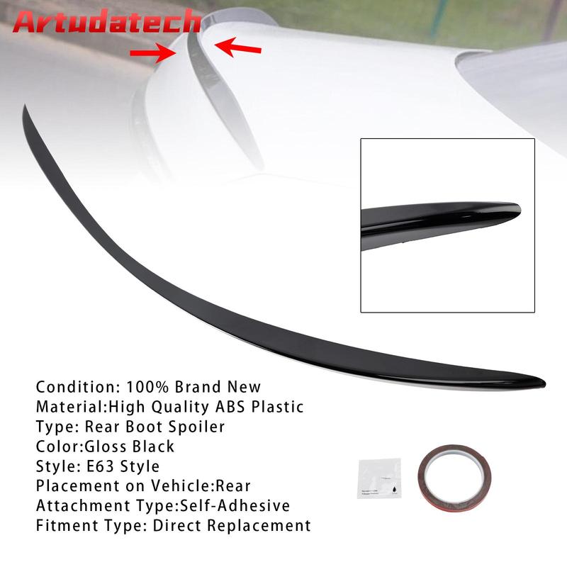 Artudatech Gloss Black Rear Boot Spoiler For Mercedes-Benz E-Class W213 E63 Style +