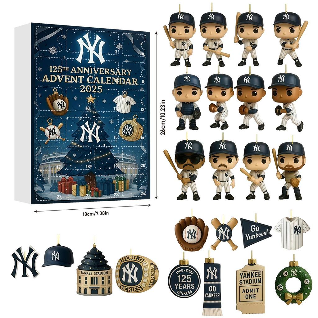 Christmas Advent Calendar Blind Box Ornaments - ATEEZ & John Deere Xmas Tree Hanging Decorations