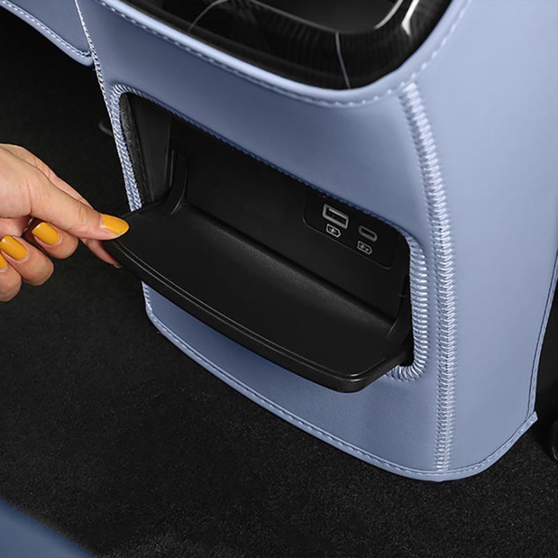 For BYD Seal DMI EV Car PU Leather Anti Kick Mat Pad Car Anti-kick Protector Mats Seat Back Protector Accessories