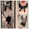 Sexy Lace Plush Bunny Lingerie Onesie Teasing Uniform Seduction Passion Open Suit