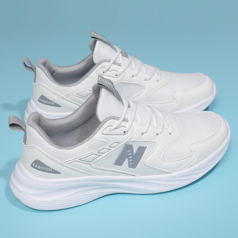 

Casual shoes spring new fashion trend outdoor running shoes men s and women s comfortable breathable sports shoes 44 белый