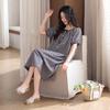 Woven Cotton Gauze Nightdress Women's Summer Pure Cotton Short-sleeved Thin Summer Women's Pajama Dress Cotton Summer Dress